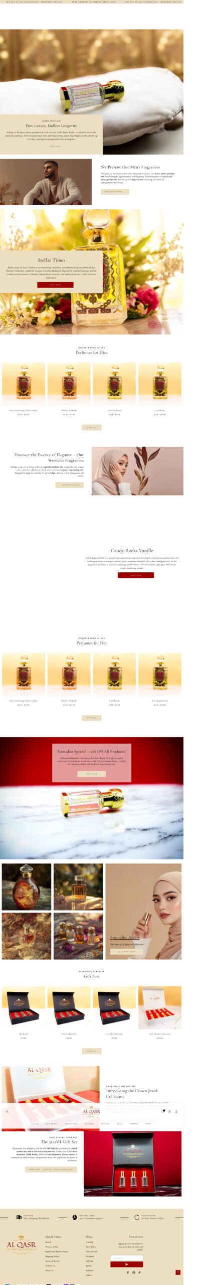 Al Qasr Perfumes project preview